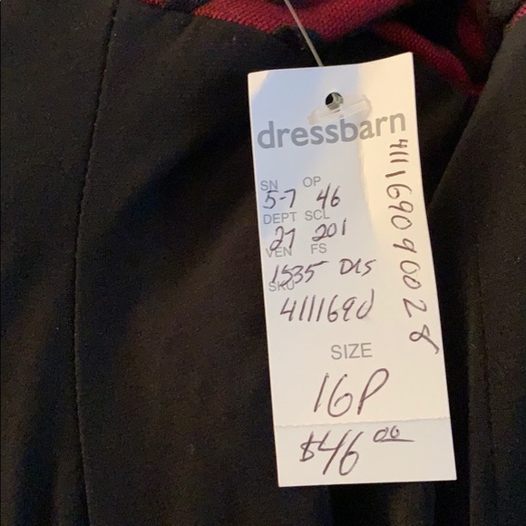Dress Barn red and black cocktail dress - Picture 3 of 3
